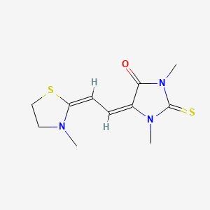 1,3-Dimethyl-5-((3-methylthiazolidinyl-2-idene)ethylidene)-2-thioxoimidazolidin-4-one