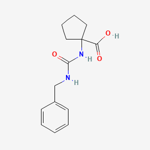 molecular formula C14H18N2O3 B2845381 1-{[(Benzylamino)carbonyl]amino}cyclopentanecarboxylic acid CAS No. 929974-95-8