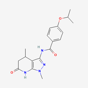 N-(1,4-dimethyl-6-oxo-4,5,6,7-tetrahydro-1H-pyrazolo[3,4-b]pyridin-3-yl)-4-isopropoxybenzamide