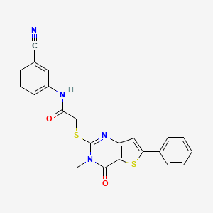 Methyl 5-({[(5-chloro-2,4-dimethoxyphenyl)amino]carbonyl}amino)-3-propoxy-1-benzothiophene-2-carboxylate