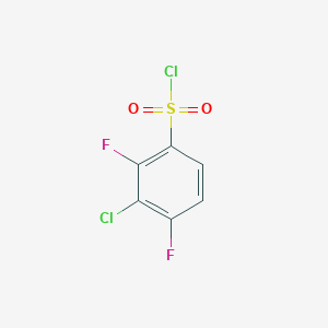 molecular formula C6H2Cl2F2O2S B2845389 3-氯-2,4-二氟苯磺酰氯 CAS No. 1208077-72-8