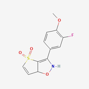 3-(3-Fluoro-4-methoxyphenyl)-2,6a-dihydrothieno[2,3-d][1,2]oxazole 4,4-dioxide