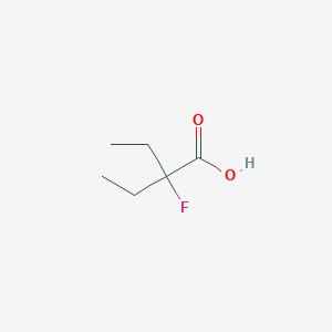 molecular formula C6H11FO2 B2845401 2-Ethyl2-fluoro-butanoic acid CAS No. 34067-70-4