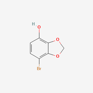 molecular formula C7H5BrO3 B2845405 7-Bromobenzo[d][1,3]dioxol-4-ol CAS No. 1609581-67-0