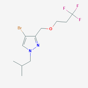 4-bromo-1-isobutyl-3-[(3,3,3-trifluoropropoxy)methyl]-1H-pyrazole