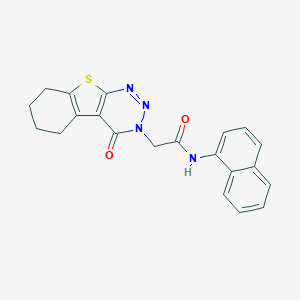 N-(1-naphthyl)-2-(4-oxo-5,6,7,8-tetrahydro[1]benzothieno[2,3-d][1,2,3]triazin-3(4H)-yl)acetamide