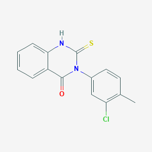 3-(3-Chloro-4-methylphenyl)-2-sulfanyl-3,4-dihydroquinazolin-4-one