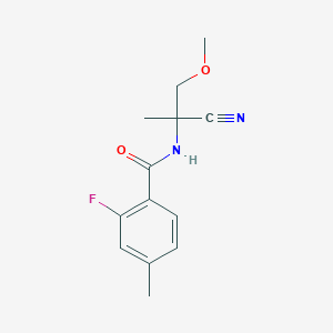 N-(1-cyano-2-methoxy-1-methylethyl)-2-fluoro-4-methylbenzamide