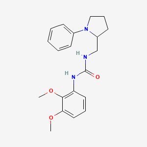 1-(2,3-Dimethoxyphenyl)-3-((1-phenylpyrrolidin-2-yl)methyl)urea