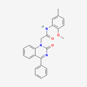 molecular formula C24H21N3O3 B2845434 N-(2-methoxy-5-methylphenyl)-2-(2-oxo-4-phenylquinazolin-1(2H)-yl)acetamide CAS No. 932452-17-0