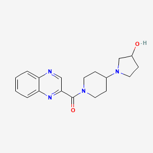 (4-(3-Hydroxypyrrolidin-1-yl)piperidin-1-yl)(quinoxalin-2-yl)methanone