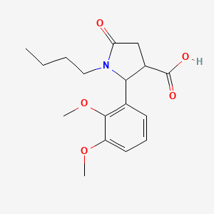 1-Butyl-2-(2,3-dimethoxyphenyl)-5-oxopyrrolidine-3-carboxylic acid
