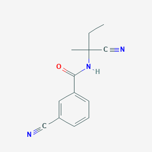 3-cyano-N-(1-cyano-1-methylpropyl)benzamide