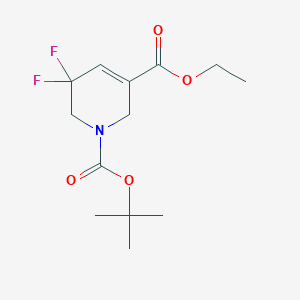 1-tert-butyl 3-ethyl 5,5-difluoro-5,6-dihydropyridine-1,3(2H)-dicarboxylate