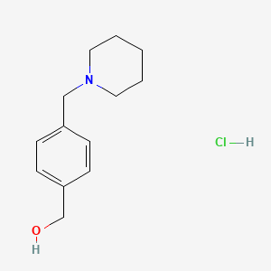 {4-[(Piperidin-1-yl)methyl]phenyl}methanol hydrochloride