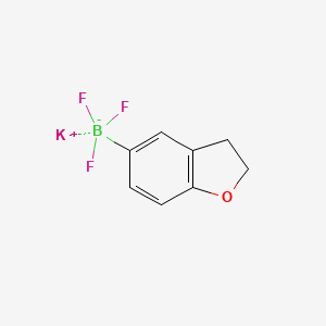 molecular formula C8H7BF3KO B2845466 Potassium 2,3-dihydro-1-benzofuran-5-yltrifluoroboranuide CAS No. 2055156-69-7
