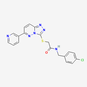 N-(4-chlorobenzyl)-2-((6-(pyridin-3-yl)-[1,2,4]triazolo[4,3-b]pyridazin-3-yl)thio)acetamide