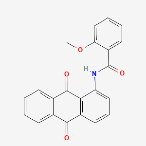 molecular formula C22H15NO4 B2845484 N-(9,10-dioxo-9,10-dihydroanthracen-1-yl)-2-methoxybenzamide CAS No. 75507-51-6