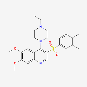 3-((3,4-Dimethylphenyl)sulfonyl)-4-(4-ethylpiperazin-1-yl)-6,7-dimethoxyquinoline