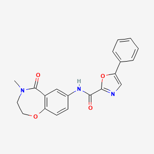 N-(4-methyl-5-oxo-2,3,4,5-tetrahydrobenzo[f][1,4]oxazepin-7-yl)-5-phenyloxazole-2-carboxamide