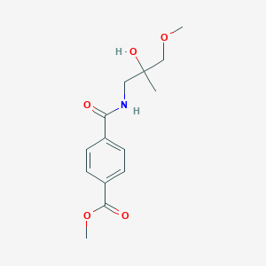 molecular formula C14H19NO5 B2845503 Methyl 4-((2-hydroxy-3-methoxy-2-methylpropyl)carbamoyl)benzoate CAS No. 1334370-77-2