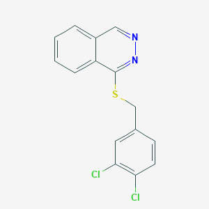 molecular formula C15H10Cl2N2S B2845508 1-((3,4-Dichlorobenzyl)thio)phthalazine CAS No. 710967-32-1