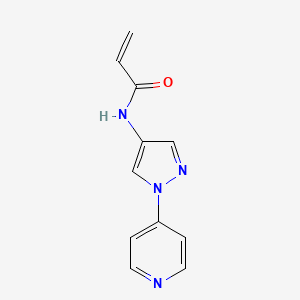 N-(1-Pyridin-4-ylpyrazol-4-yl)prop-2-enamide