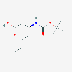 (3S)-3-(tert-Butyloxycarbonylamino)heptanoic acid