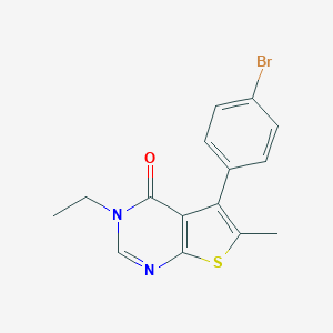5-(4-bromophenyl)-3-ethyl-6-methylthieno[2,3-d]pyrimidin-4(3H)-one