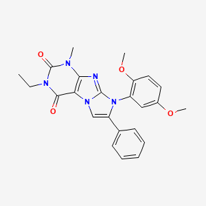 8-(2,5-dimethoxyphenyl)-3-ethyl-1-methyl-7-phenyl-1H-imidazo[2,1-f]purine-2,4(3H,8H)-dione