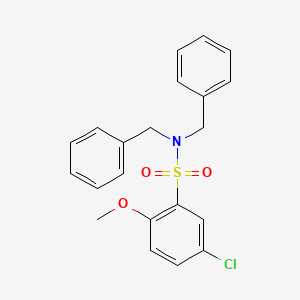 N,N-dibenzyl-5-chloro-2-methoxybenzenesulfonamide