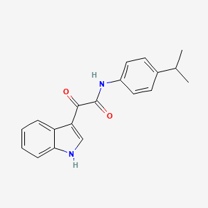 2-(1H-indol-3-yl)-N-(4-isopropylphenyl)-2-oxoacetamide