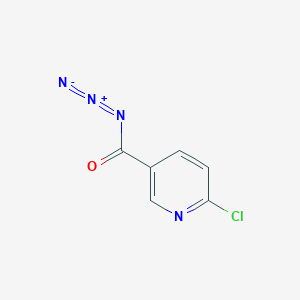 molecular formula C6H3ClN4O B2845540 6-Chloropyridine-3-carbonyl azide CAS No. 1824080-60-5