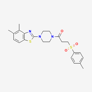 1-(4-(4,5-Dimethylbenzo[d]thiazol-2-yl)piperazin-1-yl)-3-tosylpropan-1-one