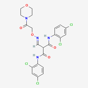 N~1~,N~3~-bis(2,4-dichlorophenyl)-2-{[(2-morpholino-2-oxoethoxy)imino]methyl}malonamide