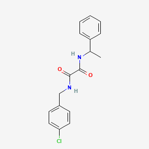 molecular formula C17H17ClN2O2 B2845566 N-(4-氯苄基)-N'-(1-苯乙基)乙二胺 CAS No. 352013-65-1
