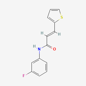 molecular formula C13H10FNOS B2845576 (E)-N-(3-fluorophenyl)-3-thiophen-2-ylprop-2-enamide CAS No. 549489-72-7