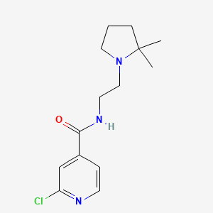 2-chloro-N-[2-(2,2-dimethylpyrrolidin-1-yl)ethyl]pyridine-4-carboxamide