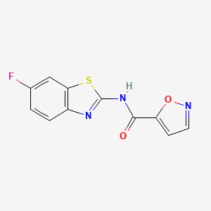 N-(6-fluorobenzo[d]thiazol-2-yl)isoxazole-5-carboxamide