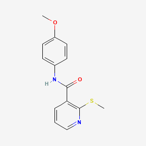 N-(4-methoxyphenyl)-2-(methylthio)nicotinamide