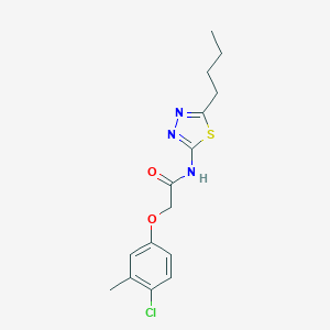 N-(5-butyl-1,3,4-thiadiazol-2-yl)-2-(4-chloro-3-methylphenoxy)acetamide