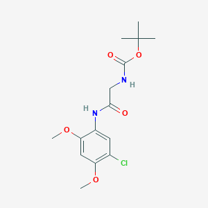 N-(tert-butoxycarbonyl)-N1-(5-chloro-2,4-dimethoxyphenyl)glycinamide