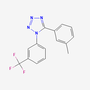 5-(3-methylphenyl)-1-[3-(trifluoromethyl)phenyl]-1H-1,2,3,4-tetraazole