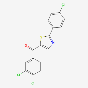 [2-(4-Chlorophenyl)-1,3-thiazol-5-yl](3,4-dichlorophenyl)methanone