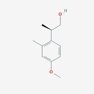 molecular formula C11H16O2 B2845635 (2R)-2-(4-Methoxy-2-methylphenyl)propan-1-ol CAS No. 2248197-84-2
