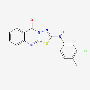 2-(3-Chloro-4-methylanilino)-[1,3,4]thiadiazolo[2,3-b]quinazolin-5-one