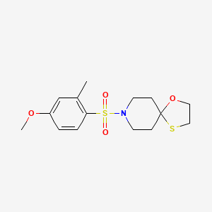 8-((4-Methoxy-2-methylphenyl)sulfonyl)-1-oxa-4-thia-8-azaspiro[4.5]decane