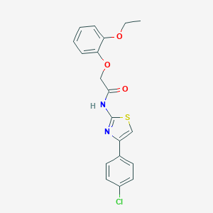 N-[4-(4-chlorophenyl)-1,3-thiazol-2-yl]-2-(2-ethoxyphenoxy)acetamide