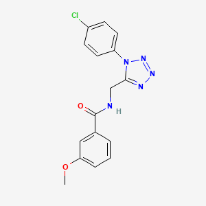 N-((1-(4-chlorophenyl)-1H-tetrazol-5-yl)methyl)-3-methoxybenzamide