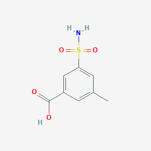 molecular formula C8H9NO4S B2845664 3-甲基-5-磺酰基苯甲酸 CAS No. 1016703-57-3